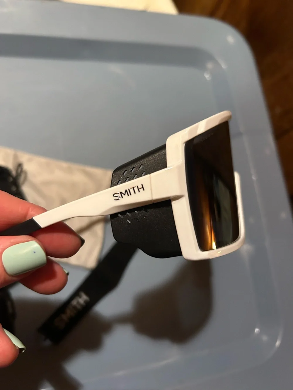 Smith Pursuit ChromaPop Sunglasses - White with Dark Smoke Lenses
